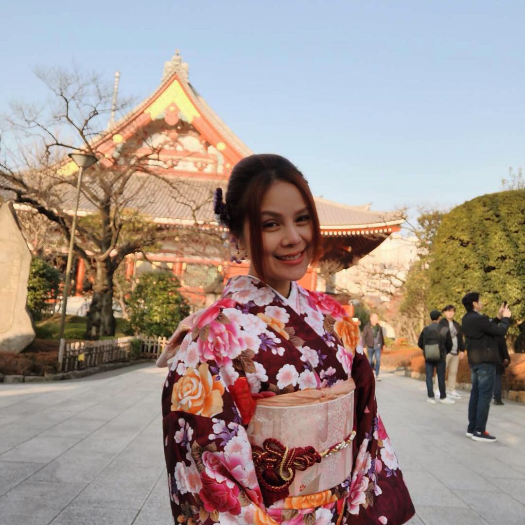 二尺袖でのお花見旅行