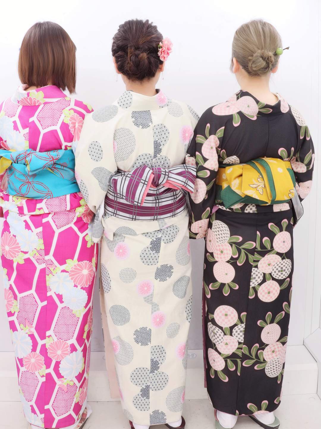 着物でプリクラ♪