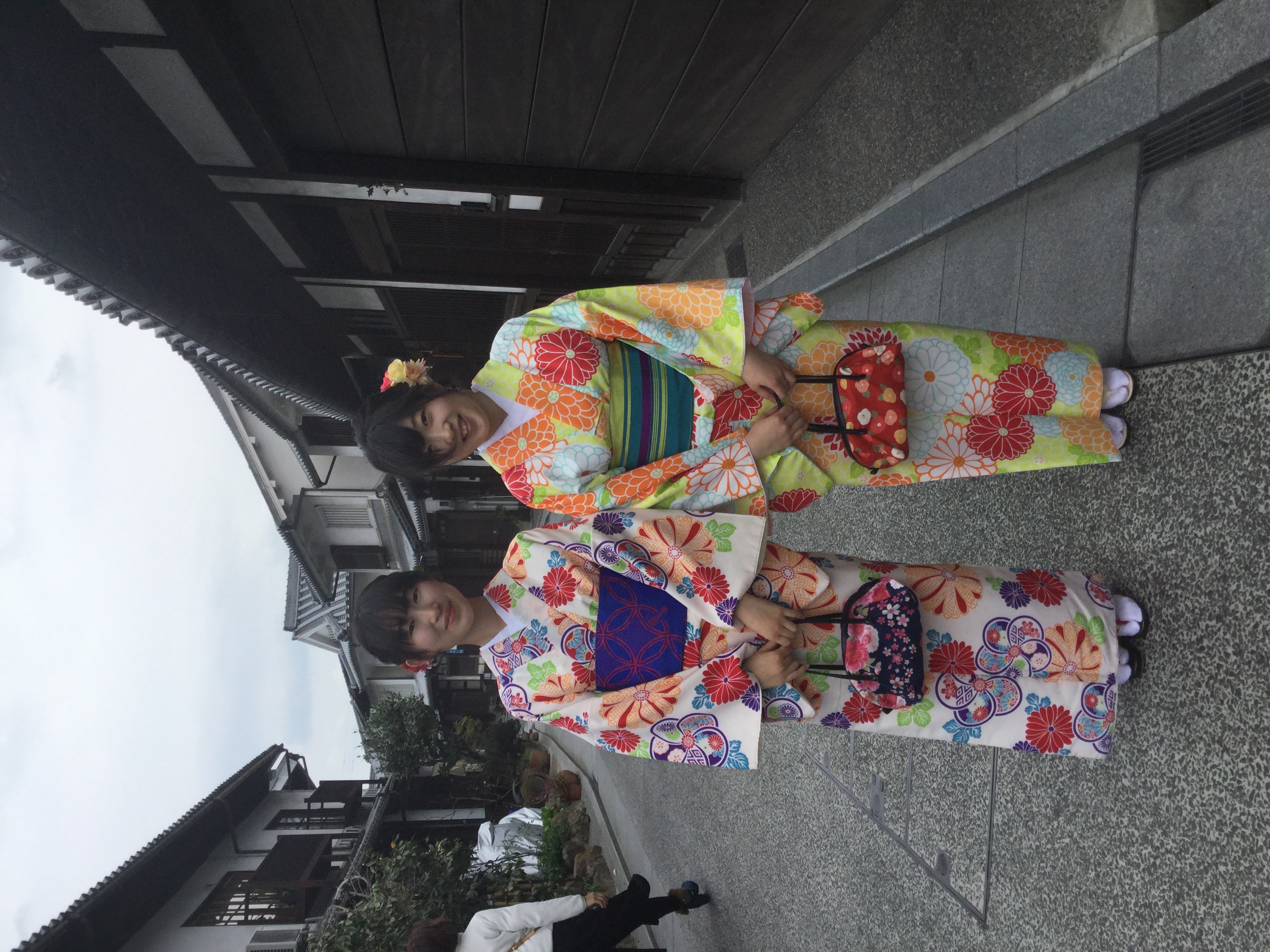 風が心地よい美観地区です。