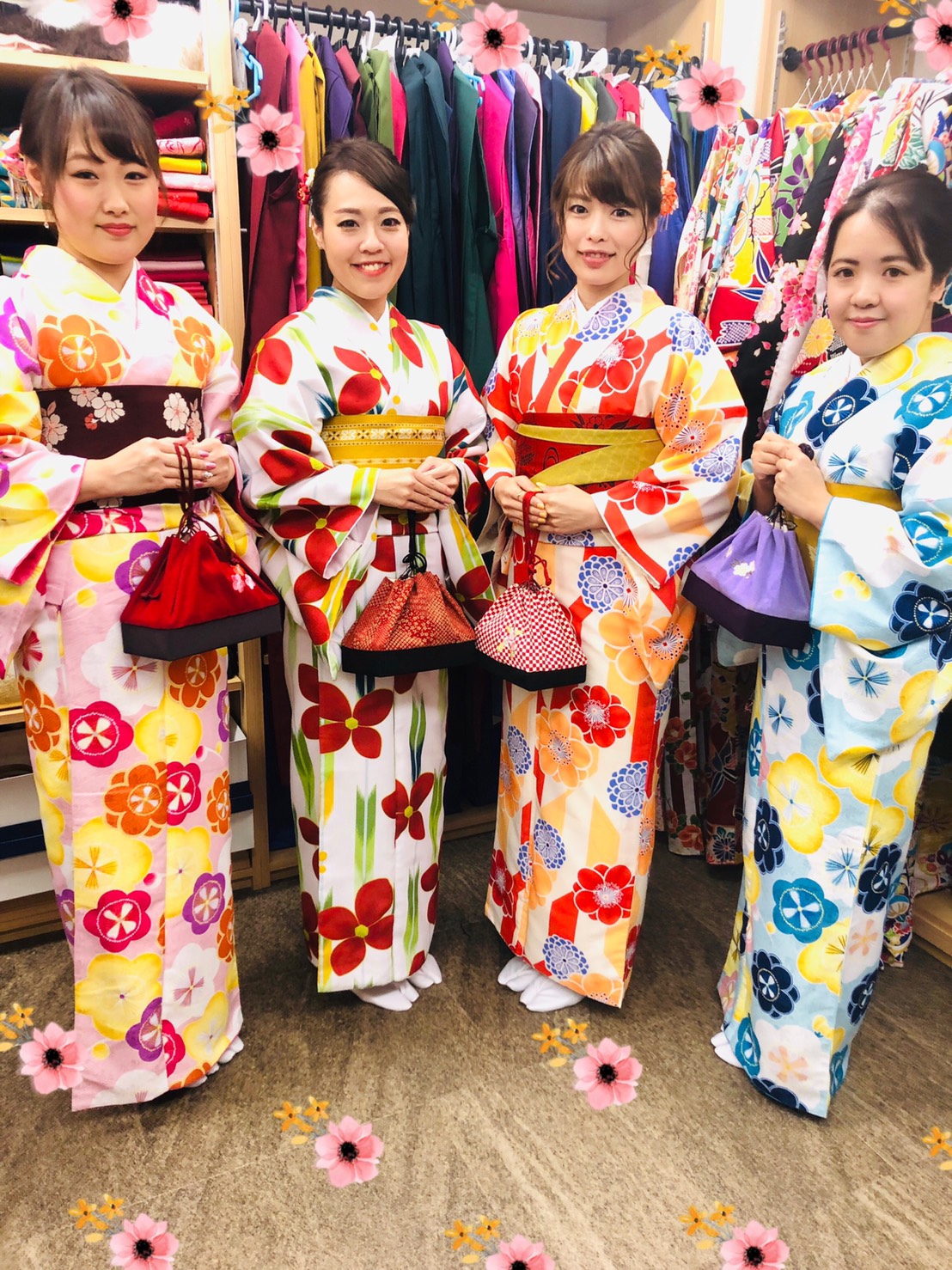 着物でお花見♪｜着物レンタルVASARA渋谷店