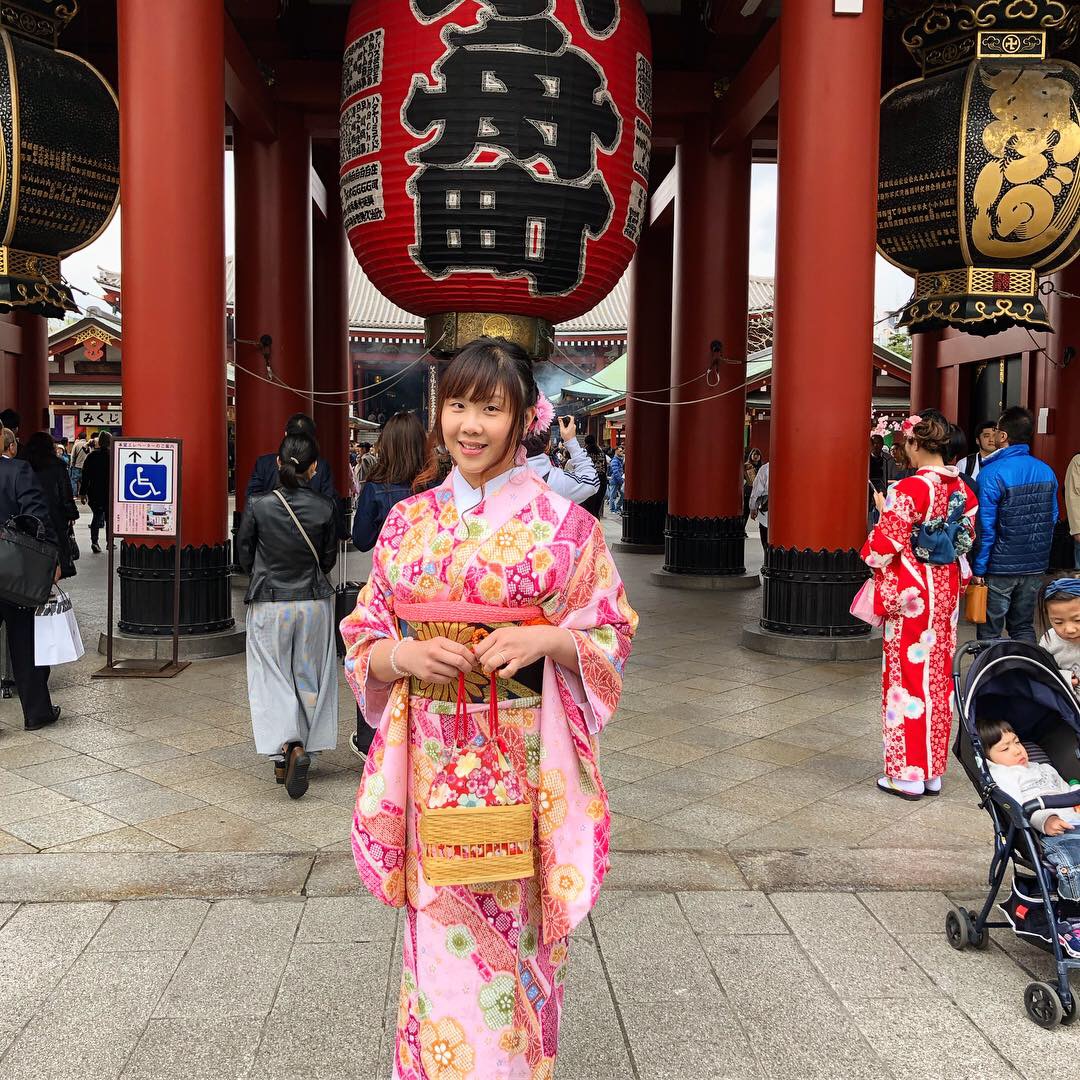 着物での春の旅