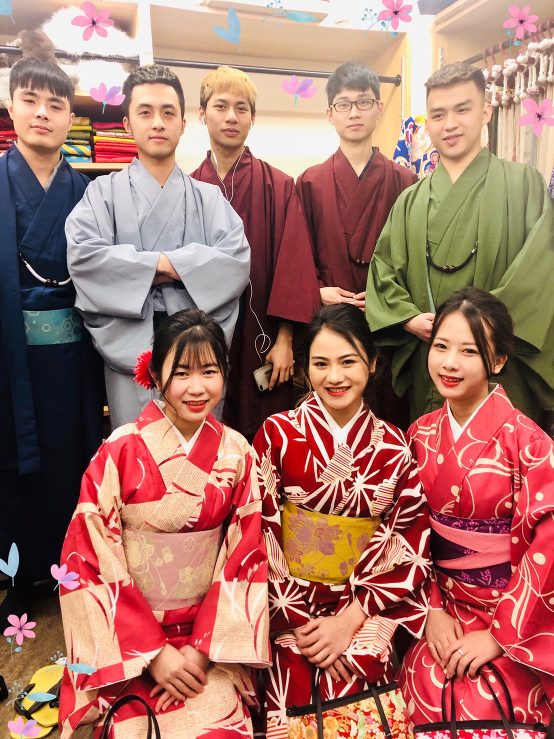 みんなでお花見へ♪♪｜着物レンタルVASARA渋谷店