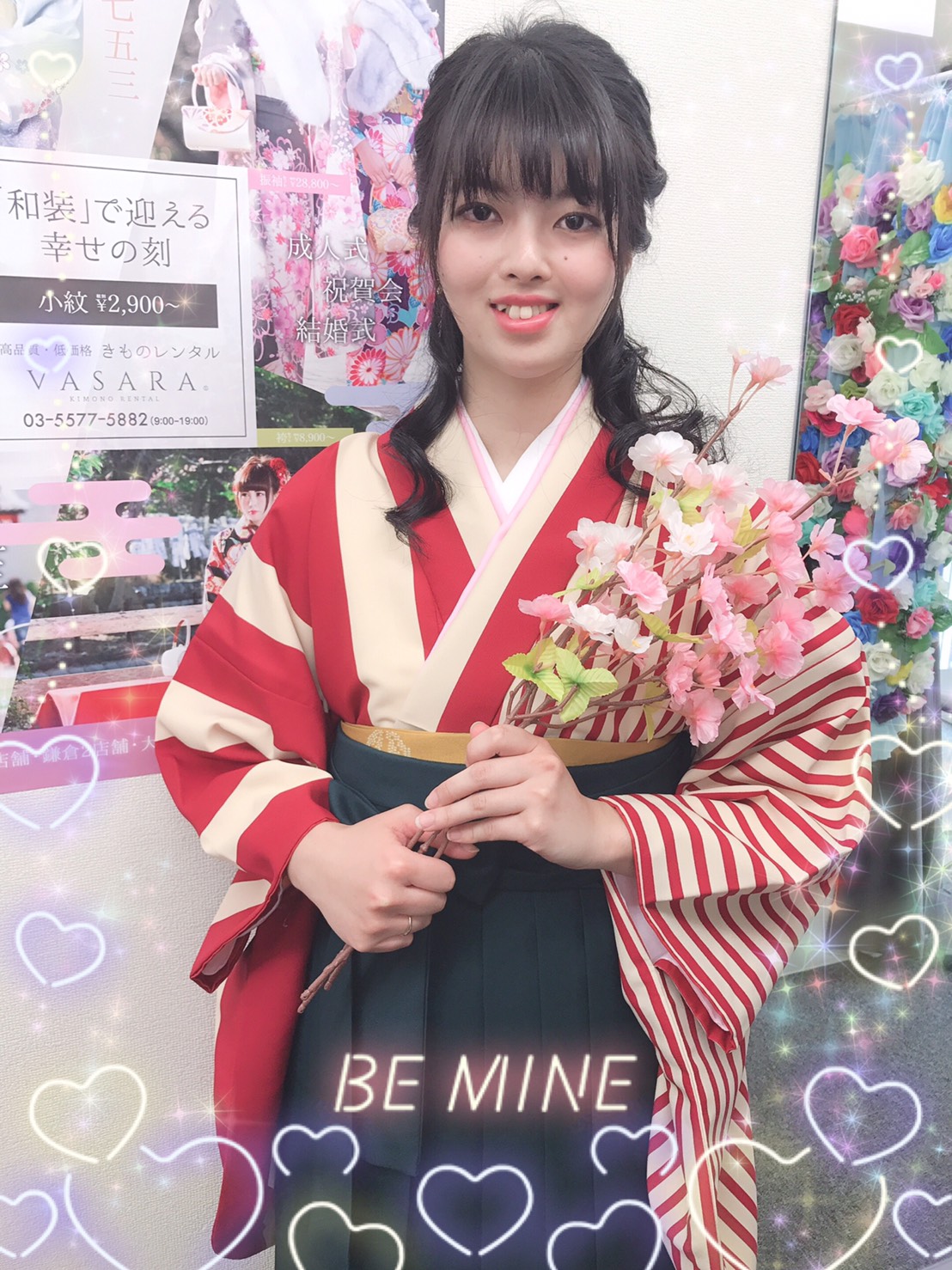 着物で桜を見に♡｜着物レンタルVASARA渋谷店