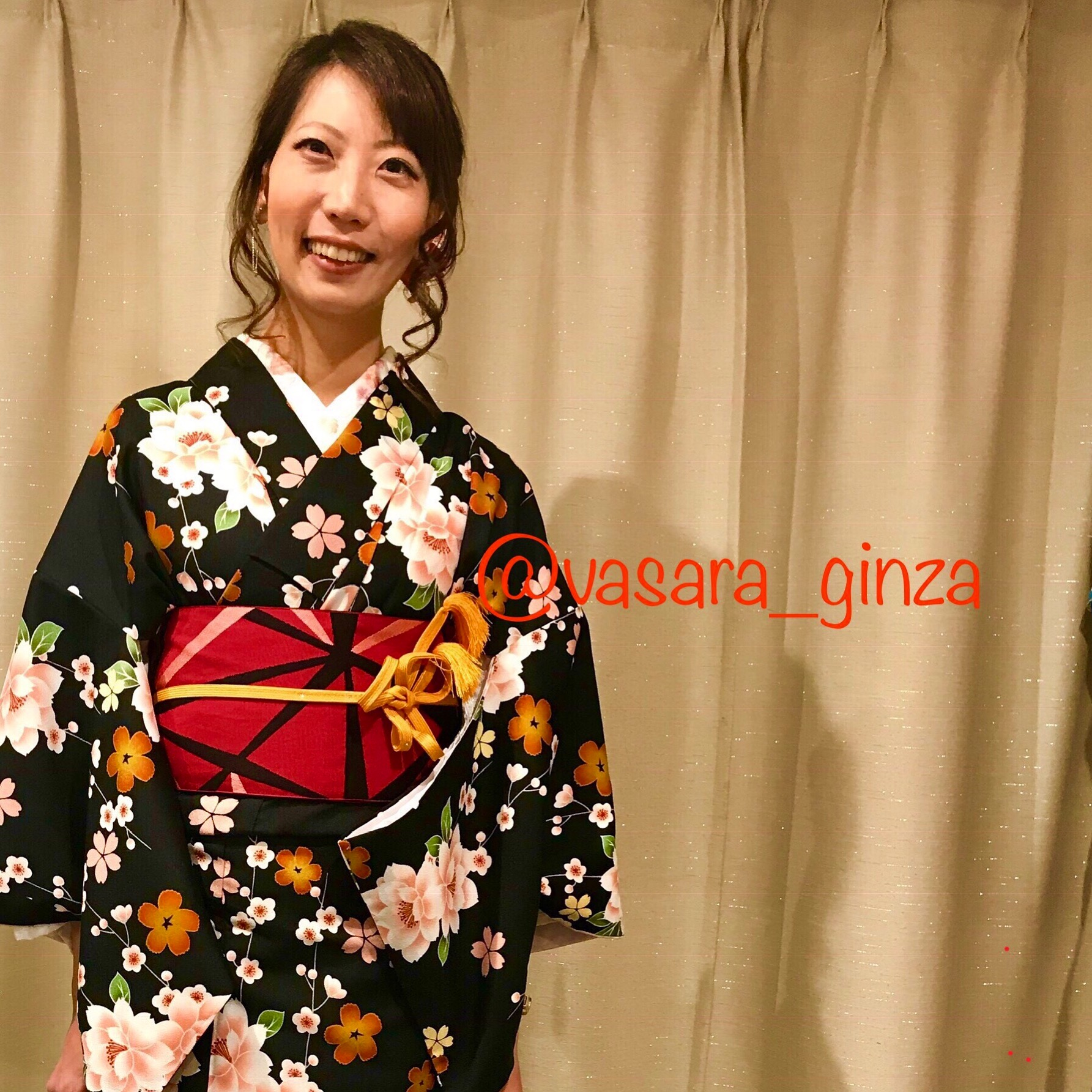 帯締めでアクセントを