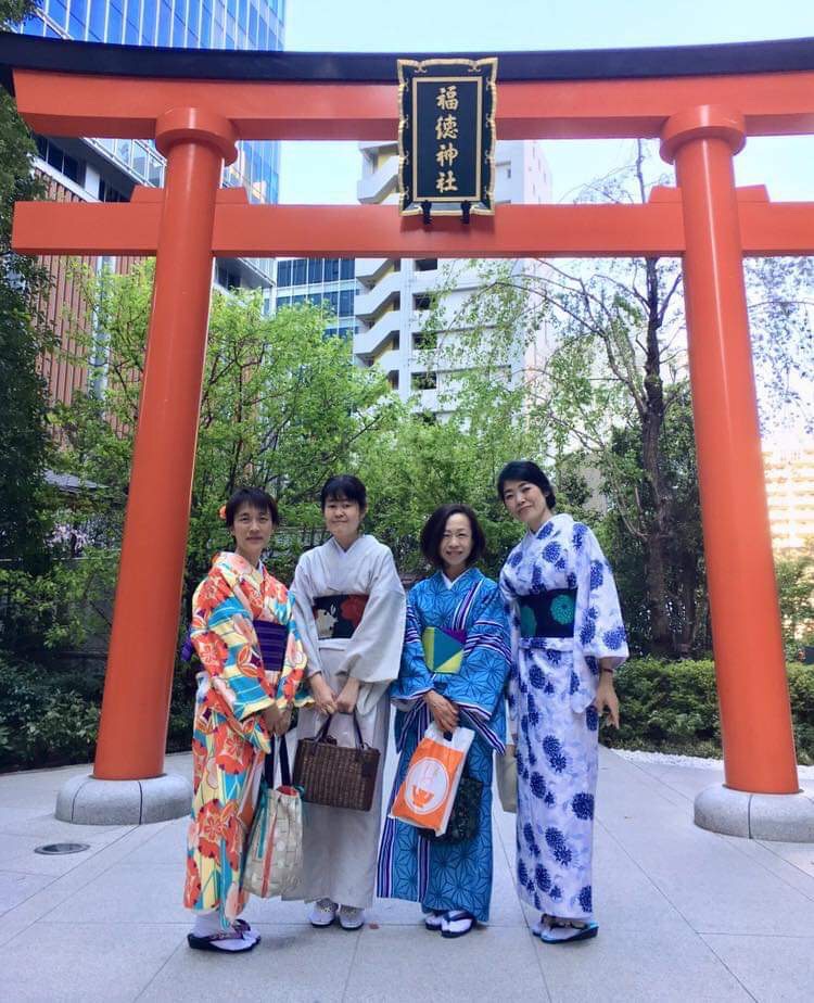 お着物を着て神社巡り