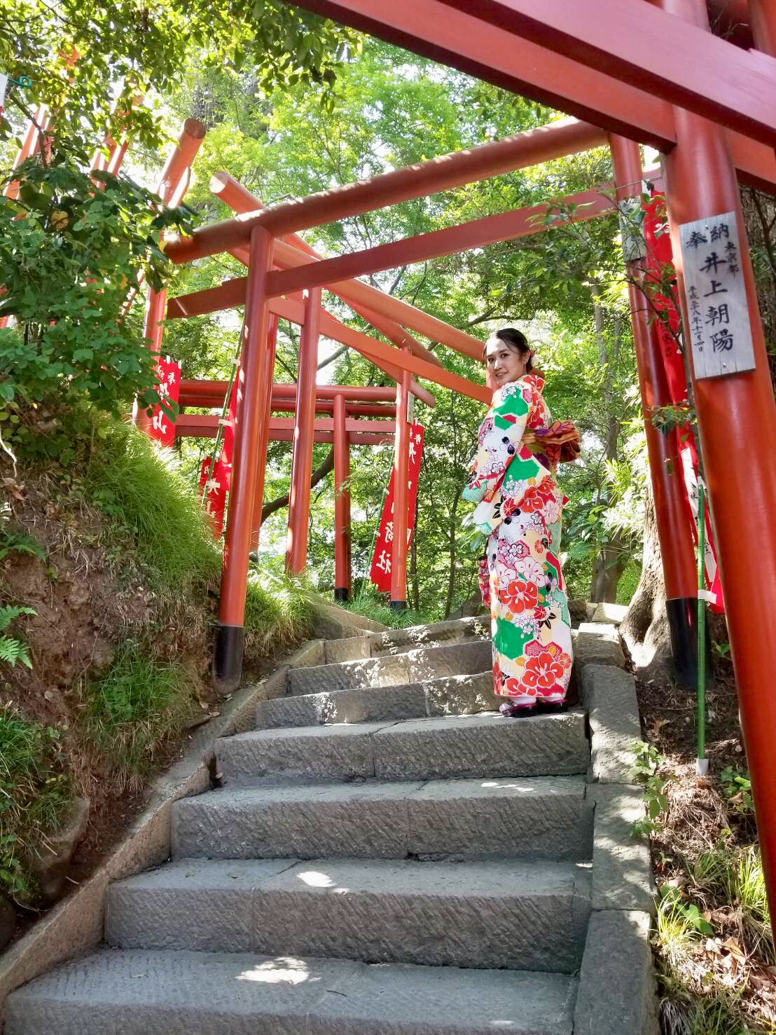 着物でお散歩