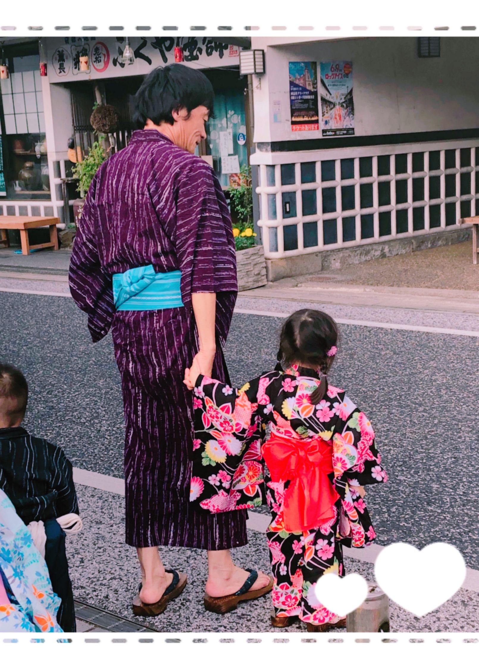 親子で浴衣デート♡