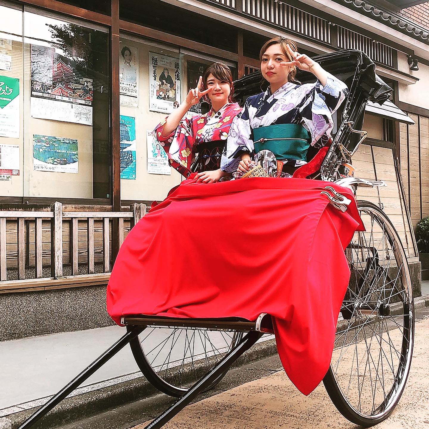 浴衣と人力車♪♪♪