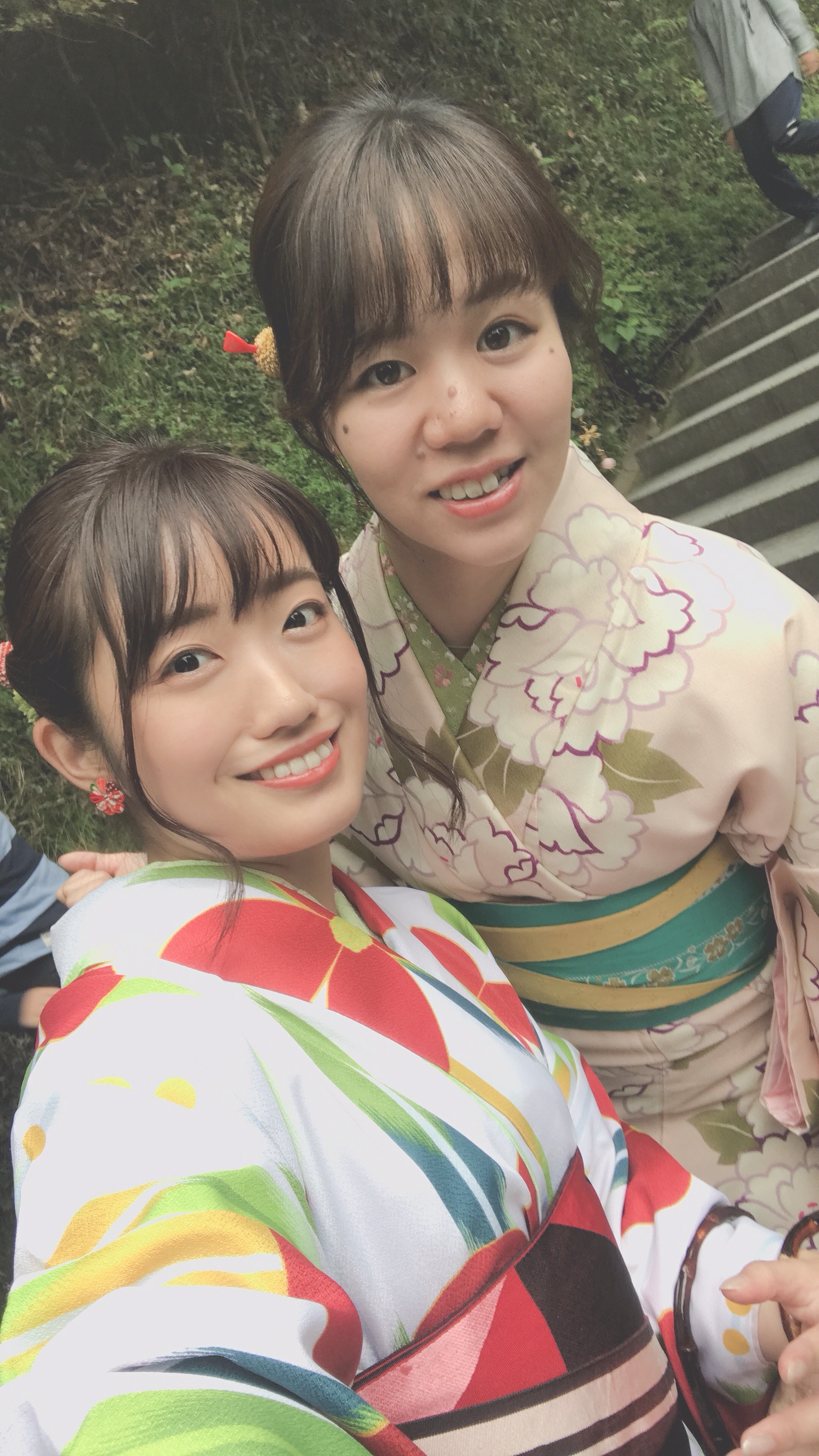 刺繍衿を合わせた秋コーデ♪