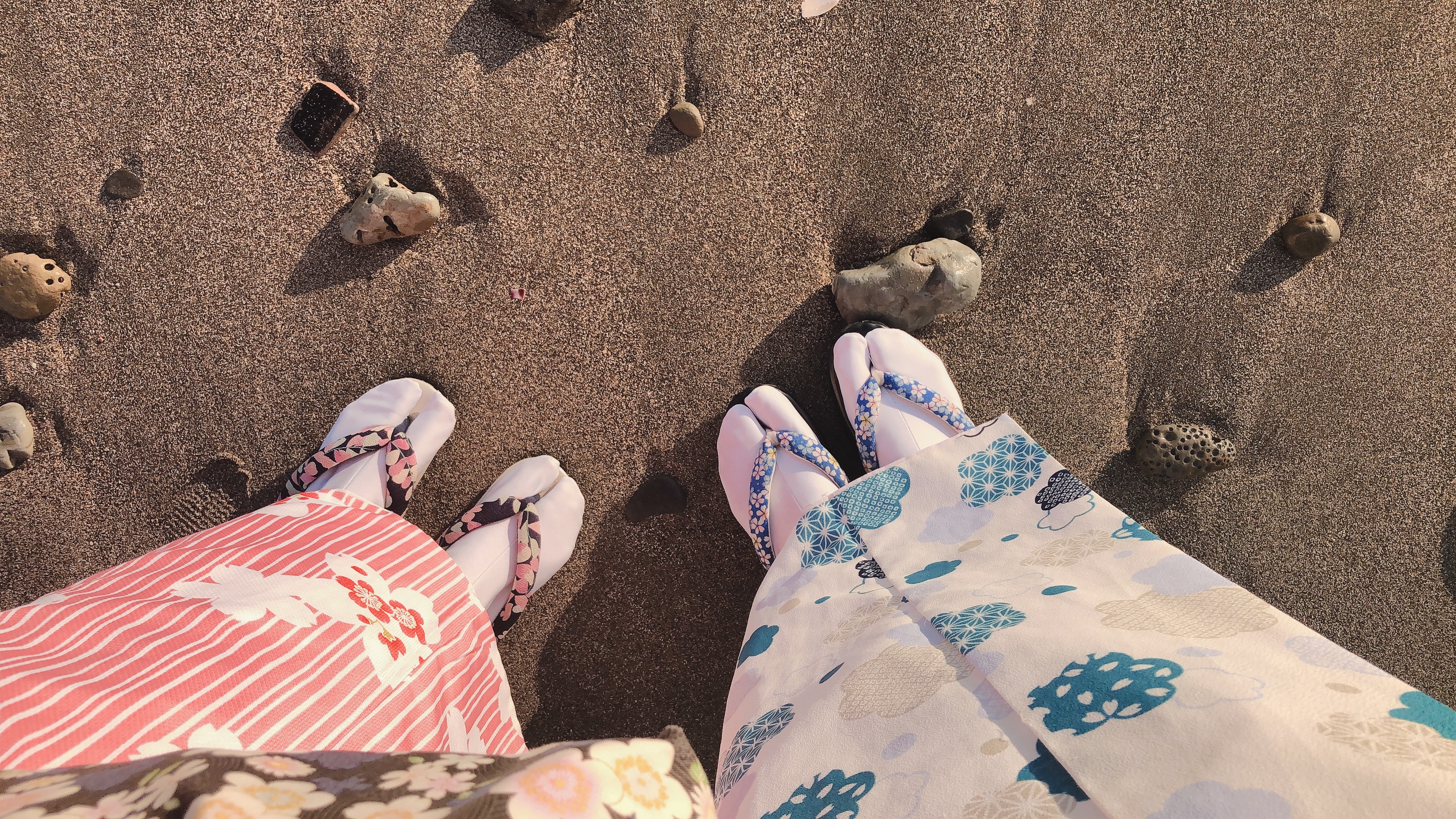 海と着物♪