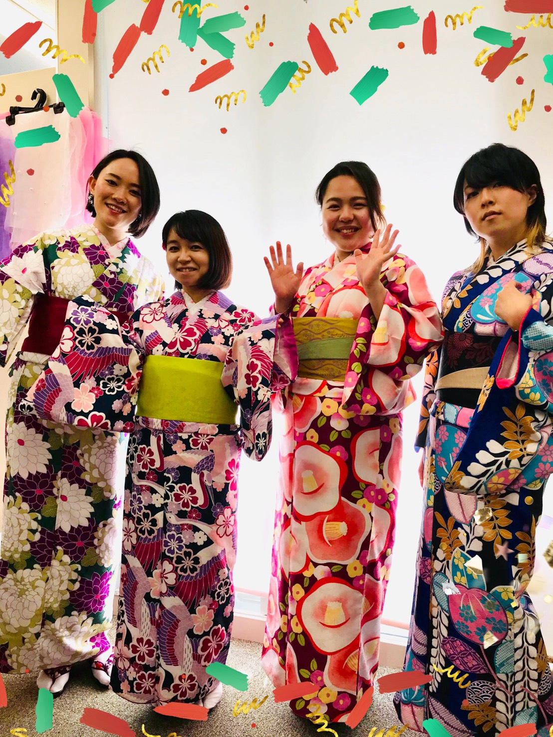 着物で演奏♬|着物レンタルVASARA渋谷店