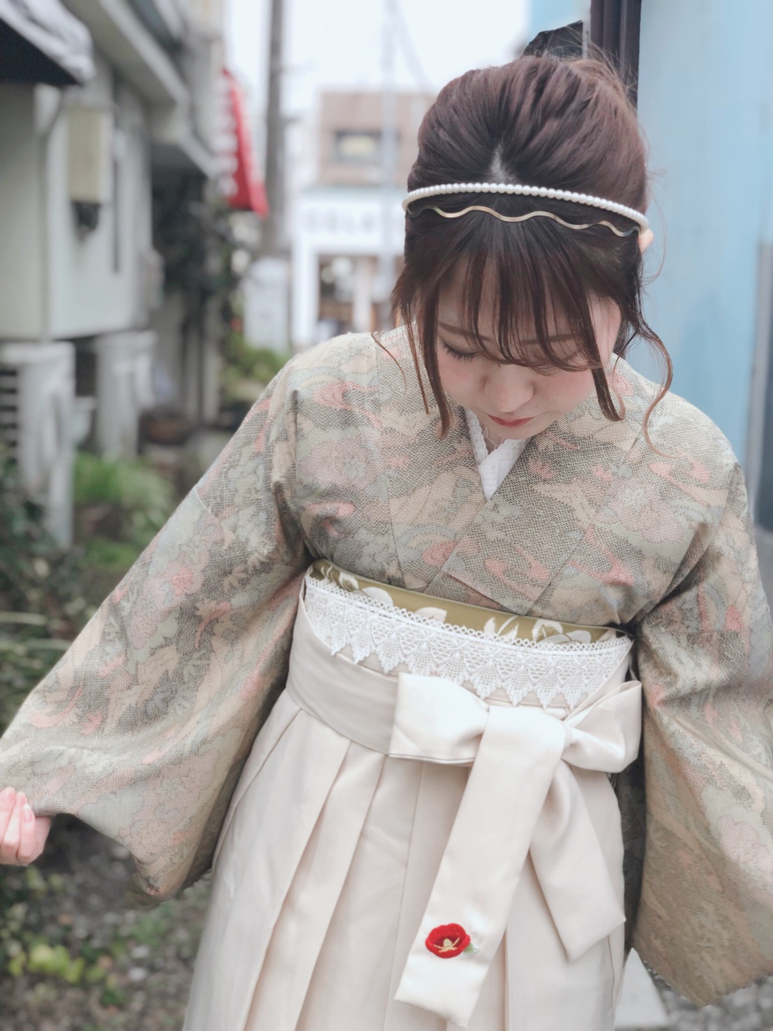 【店舗限定】レトロ着物コーデです♪