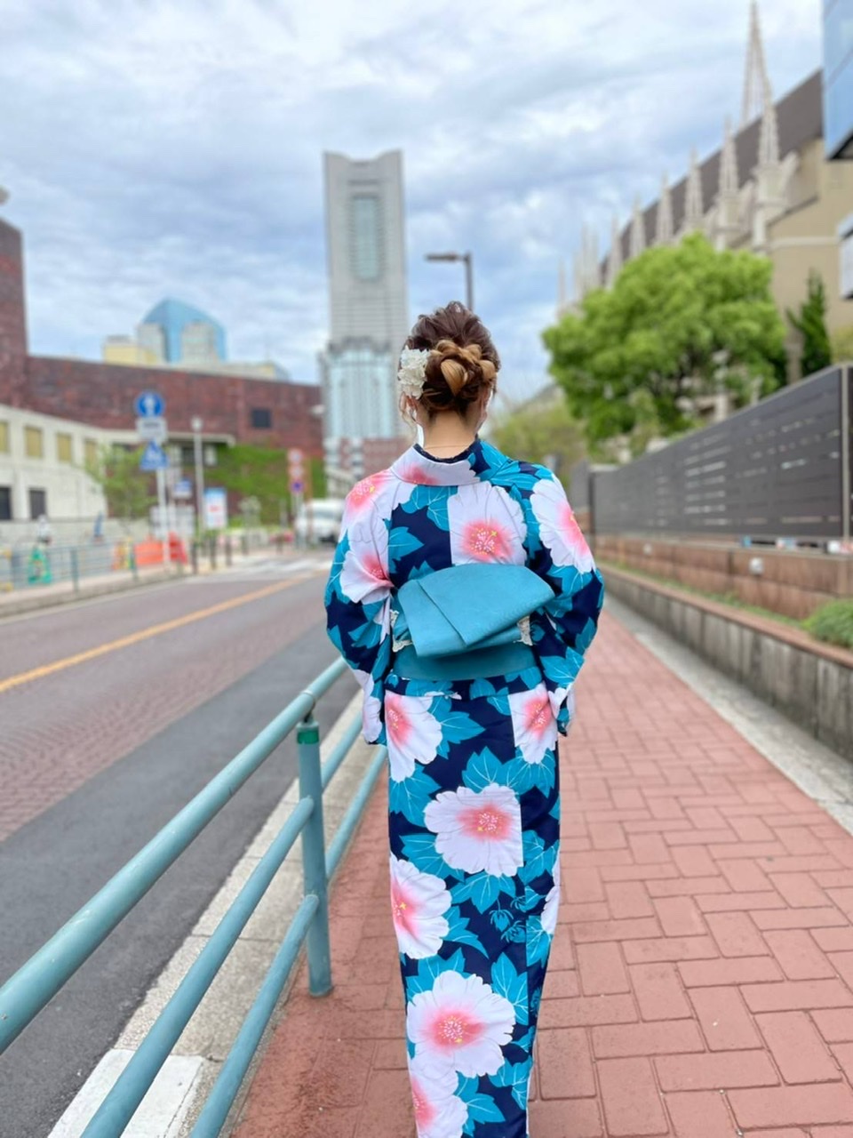浴衣でおでかけ•*¨*•.¸¸♬︎