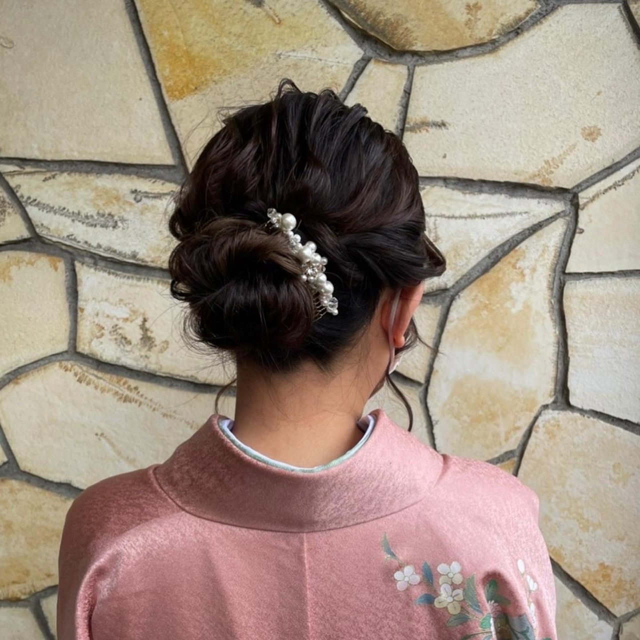 訪問着ヘアセット