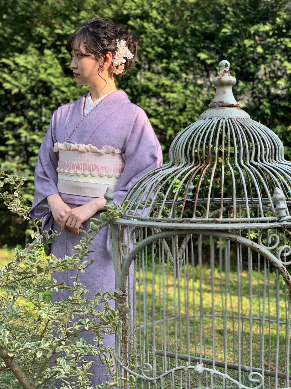 ちょっとしたお出かけにお着物いかがでしょうか？♡