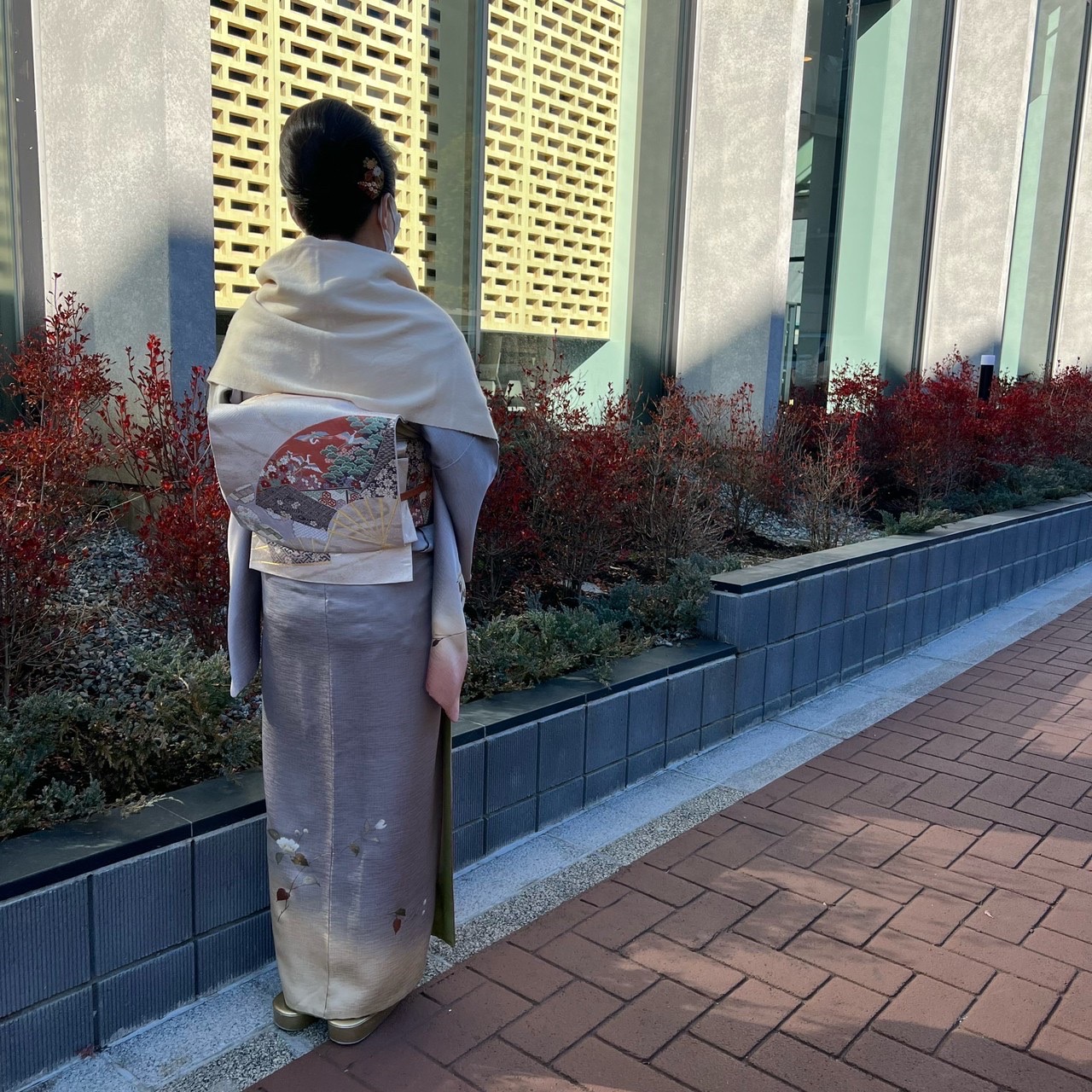 訪問着コーデ