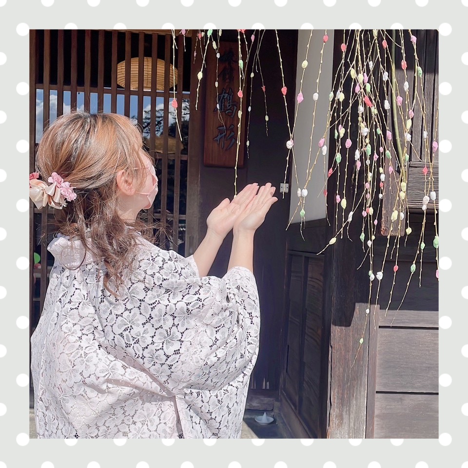 桃の節句に着物を着てお出かけ♪