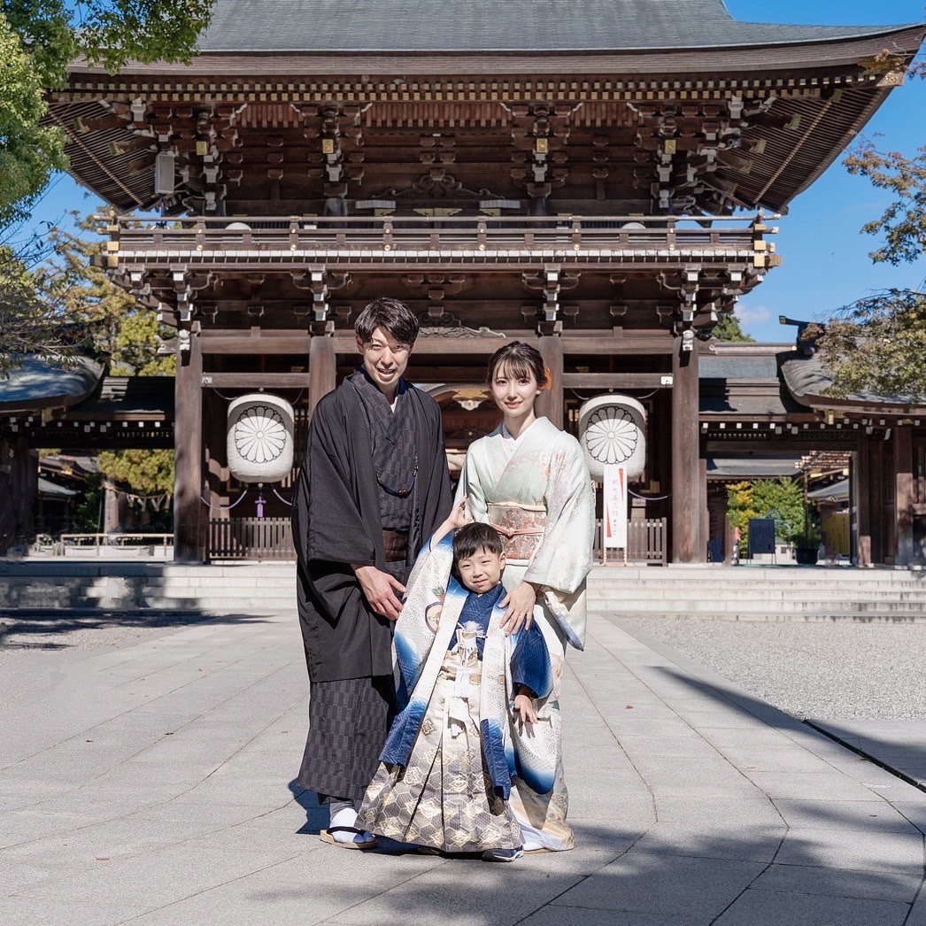 『七五三ご家族着物レンタル＆ロケーションフォトプラン』　東京都渋谷区着物レンタルVASARA渋谷店